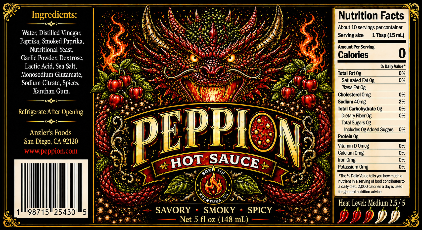 PEPPION™ Pepperoni-Inspired Hot Sauce